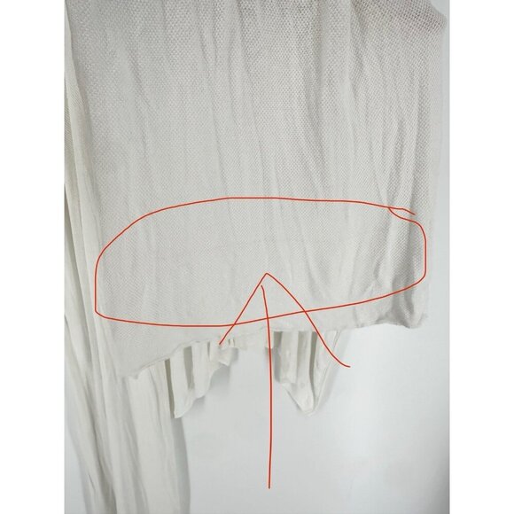 Lululemon Heart Opener Meditation Cloak Taryn Toomey White OS Wrap Cardi Read - Picture 4 of 9